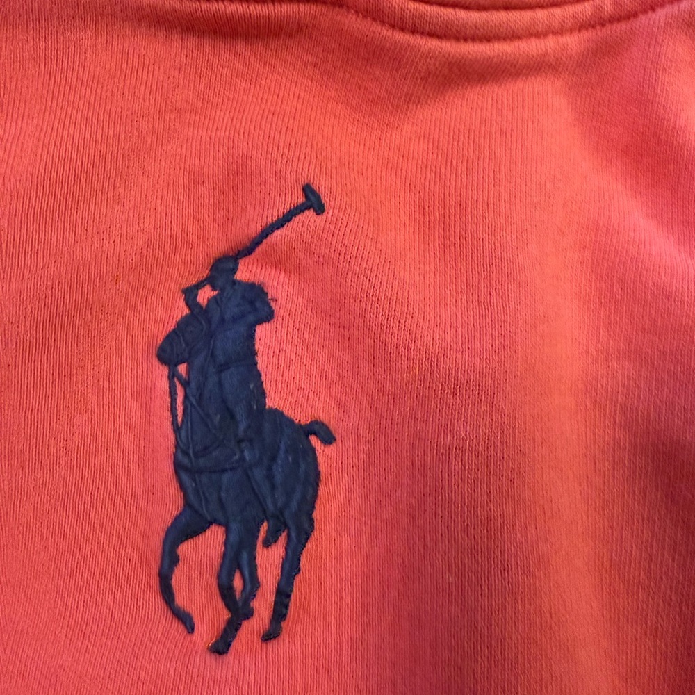 POLO big pony hoody. Coral. Large - Picture 3 of 3